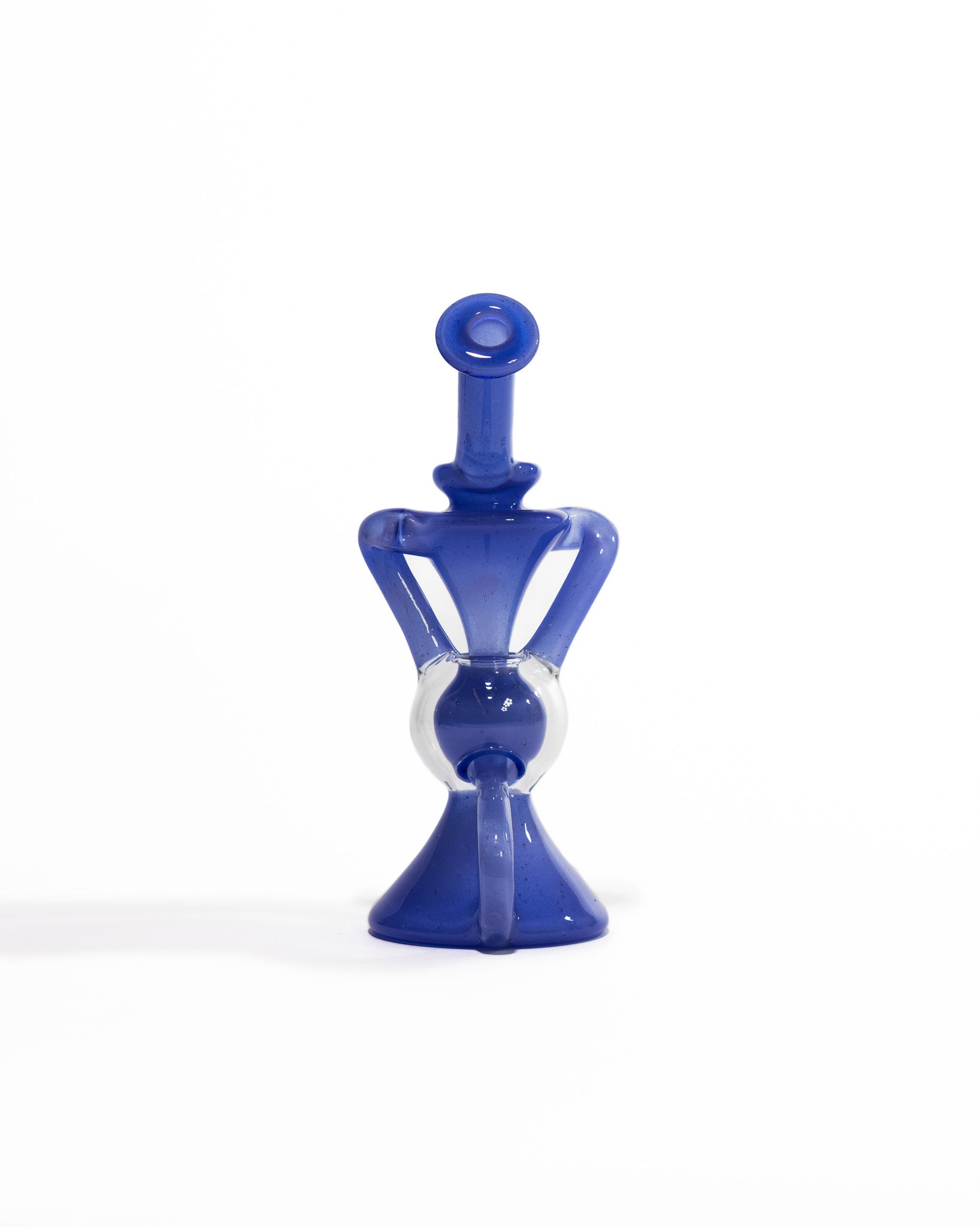 Blew Glass - Dual Uptake Recycler - Blue