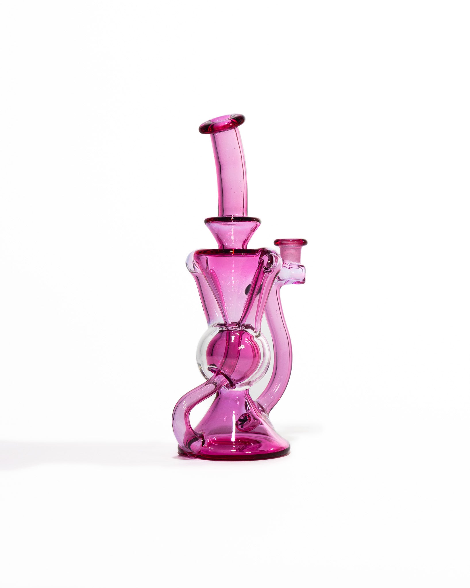 Blew Glass - Dual Uptake Recycler - Pink