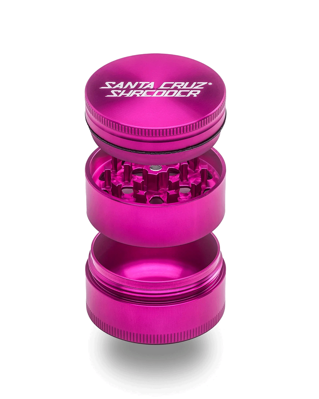 Santa Cruz Shredder - Aluminum 3 Piece Herb Grinders - Medium