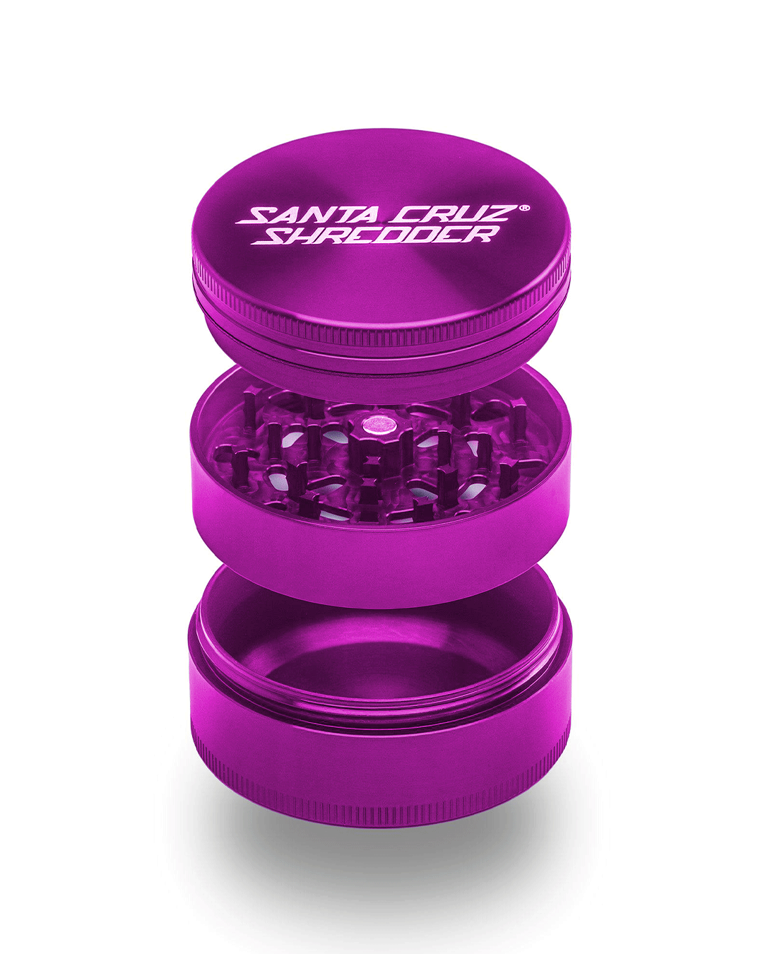 Santa Cruz Shredder - Aluminum 3 Piece Herb Grinders - Large