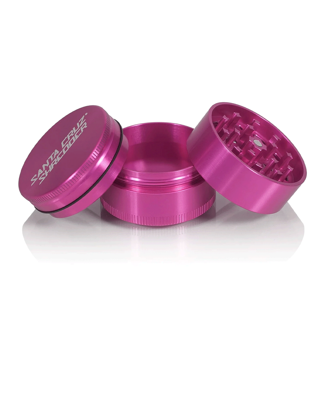 Santa Cruz Shredder - Aluminum 3 Piece Herb Grinders - Medium