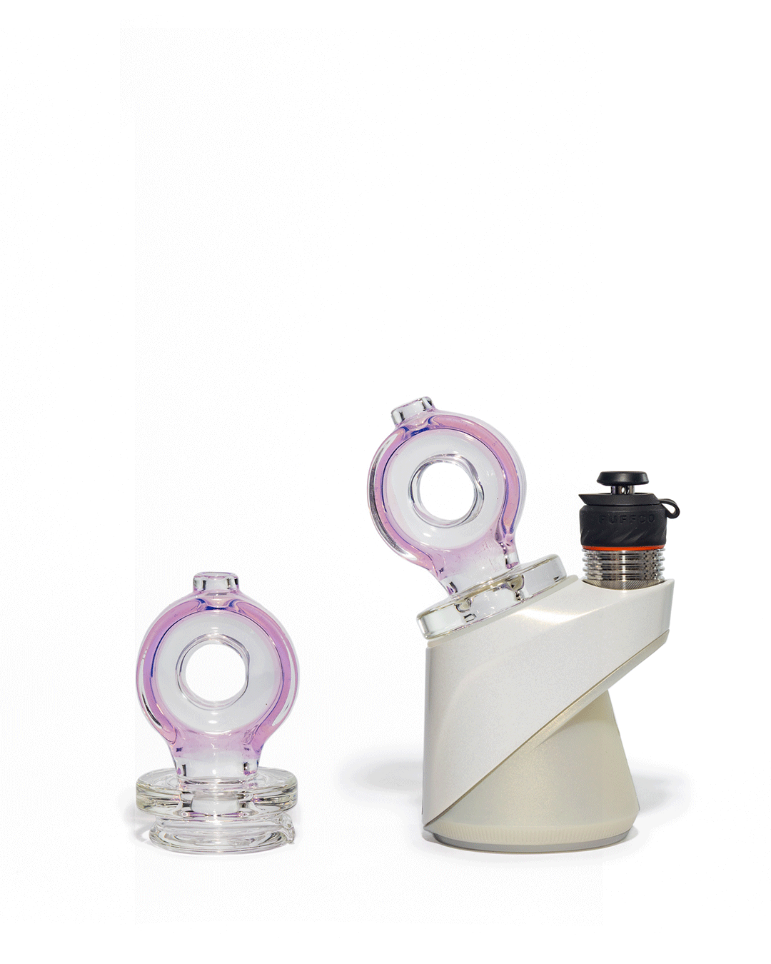 Randohm Glass - Ohm Puffco Dry Top - Rose Quartz