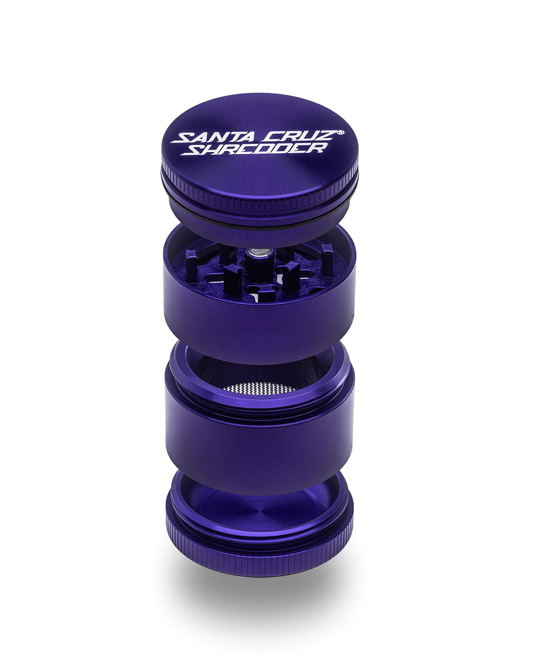 Santa Cruz Shredder - Aluminum 4 Piece Herb Grinders - Small