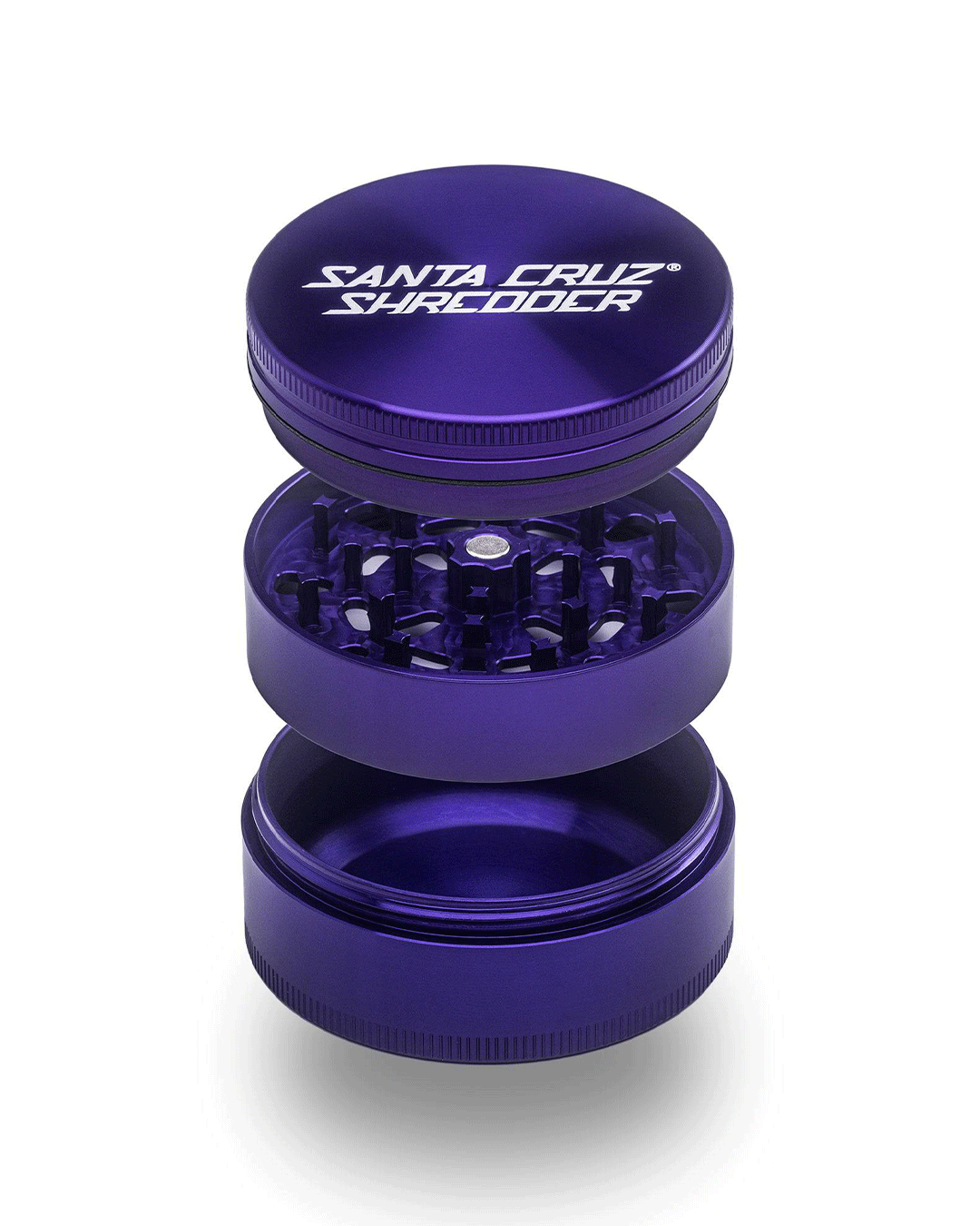 Santa Cruz Shredder - Aluminum 3 Piece Herb Grinders - Large