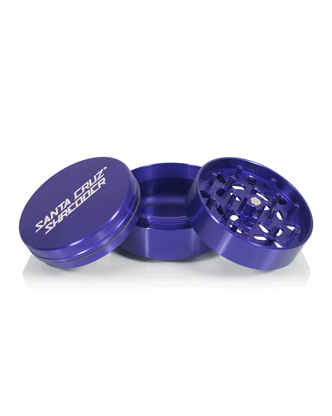 Santa Cruz Shredder - Aluminum 3 Piece Herb Grinders - Large