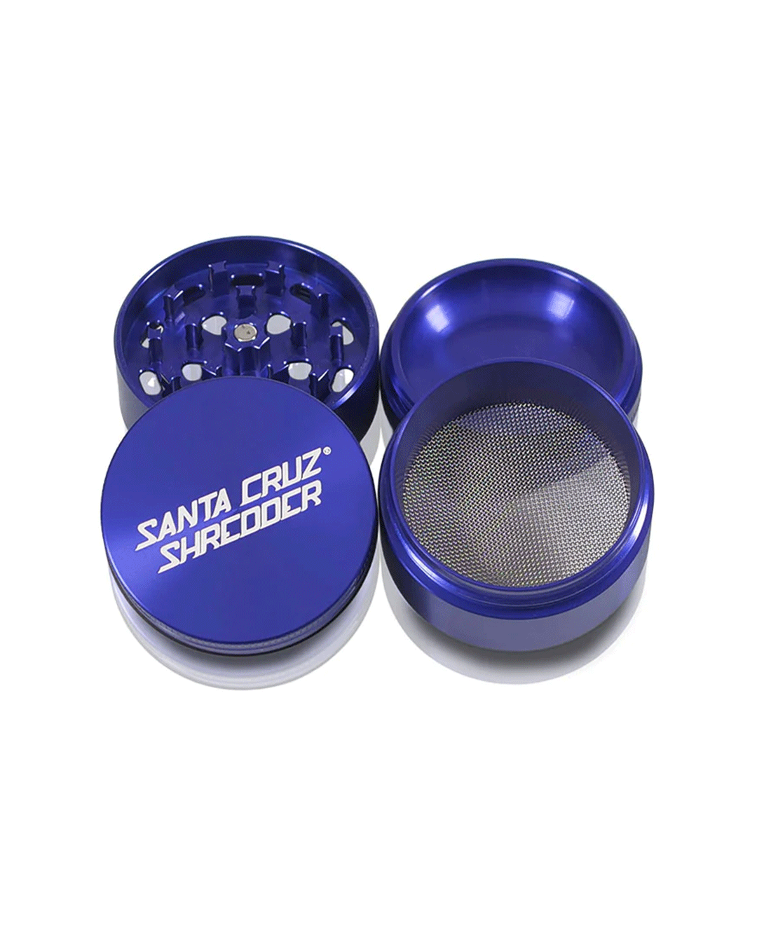 Santa Cruz Shredder - Aluminum 4 Piece Herb Grinders - Medium