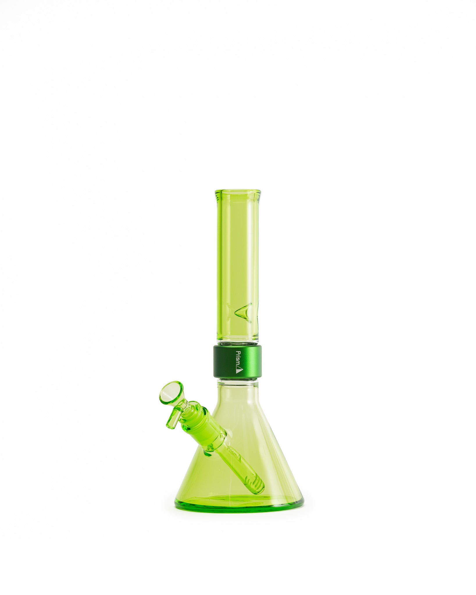 Prism Water Pipes - MINI Standard Monochrome Beaker Single Stack - Slime