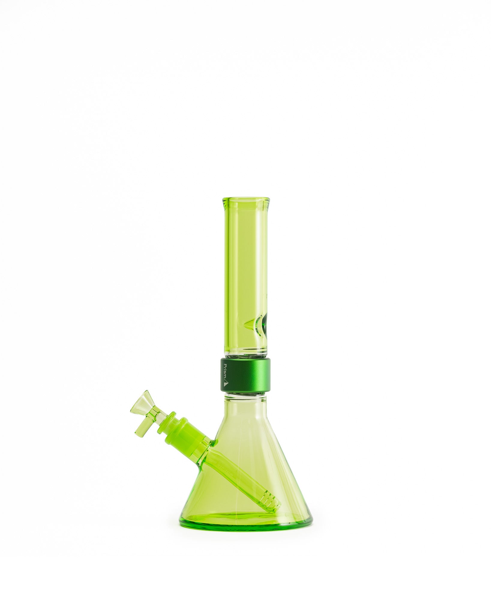 Prism Water Pipes - MINI Standard Monochrome Beaker Single Stack - Slime
