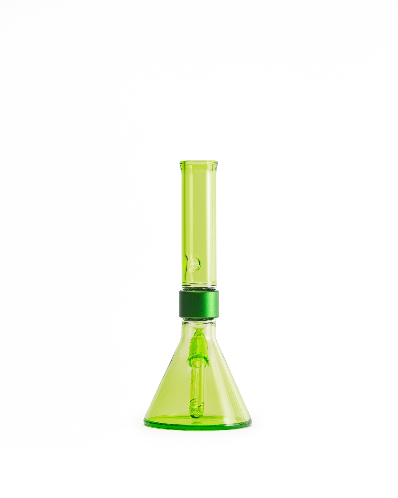 Prism Water Pipes - MINI Standard Monochrome Beaker Single Stack - Slime