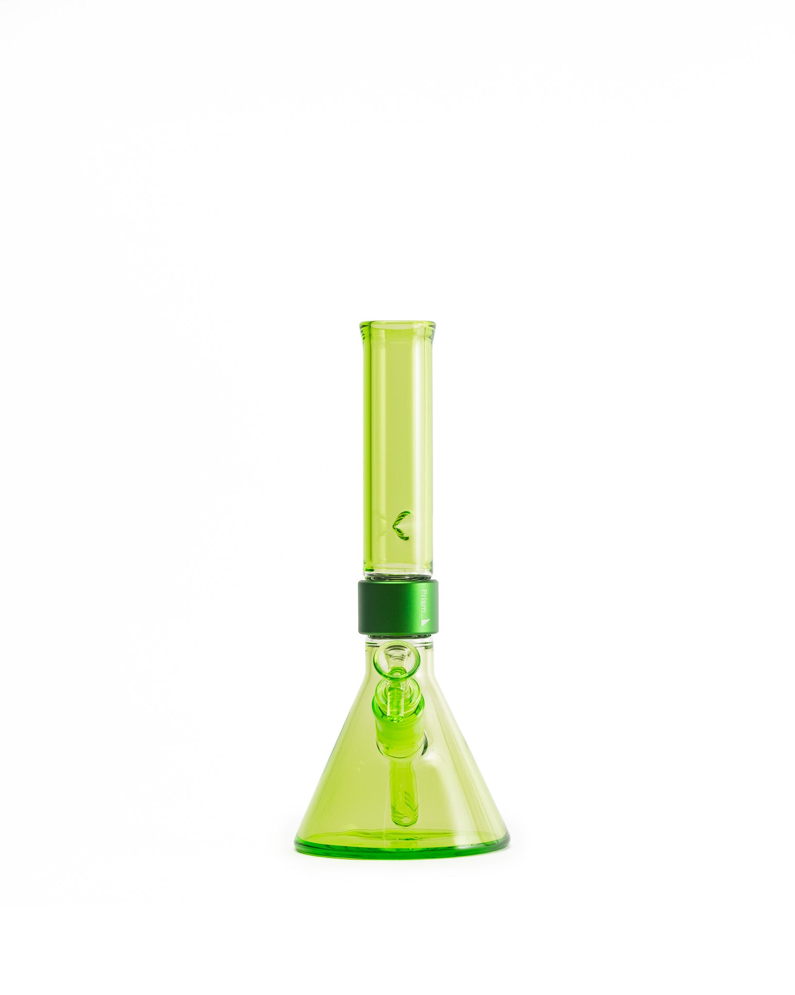 Prism Water Pipes - MINI Standard Monochrome Beaker Single Stack - Slime