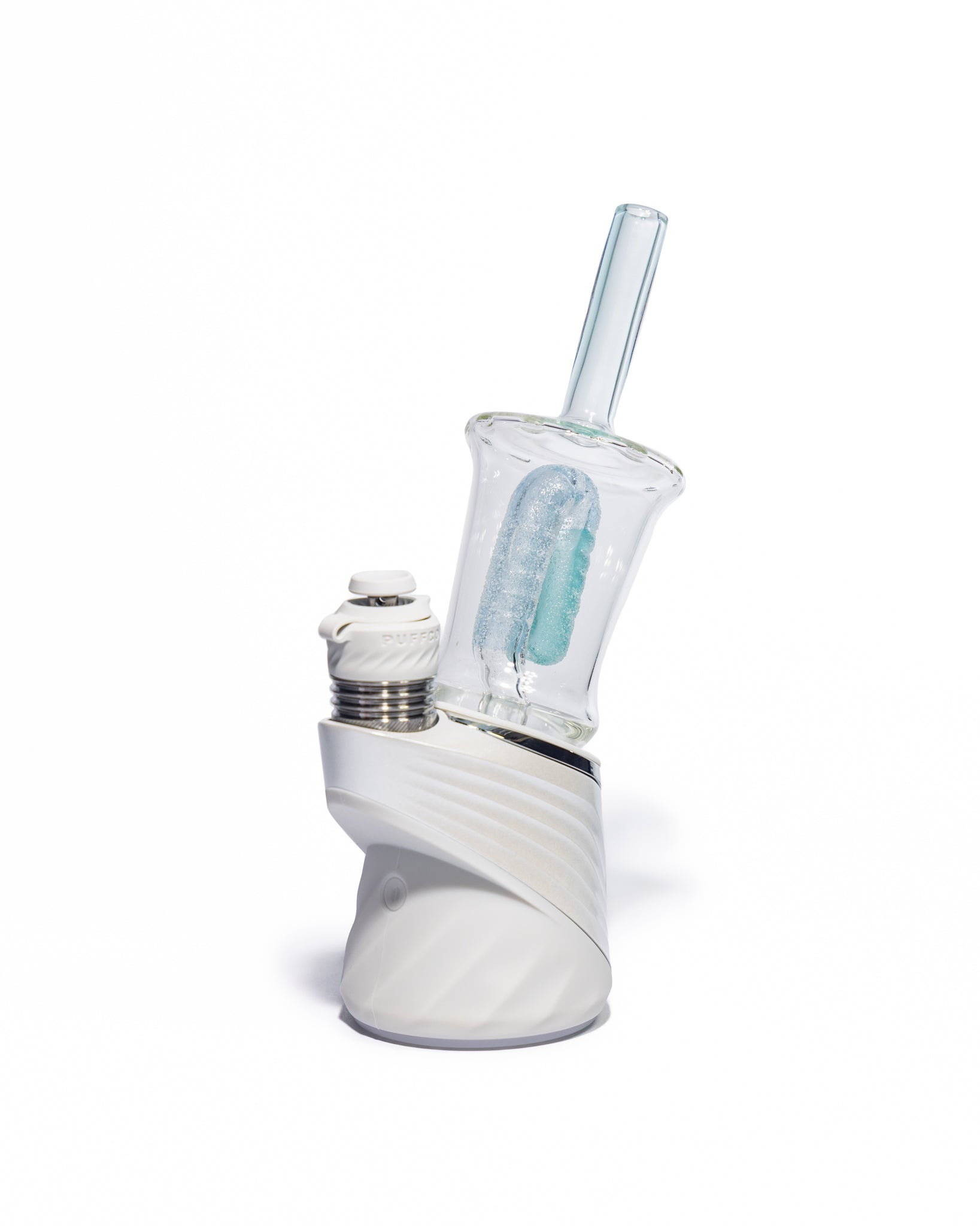 Emperial Glass - Sour Worm Cup Puffco Attachment - Handmix Blue & Aqua