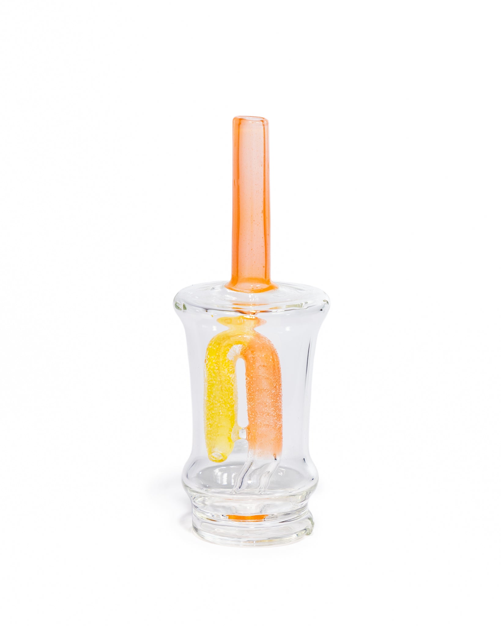 Emperial Glass - Sour Worm Cup Puffco Attachment - Cad Orange & Cad Yellow