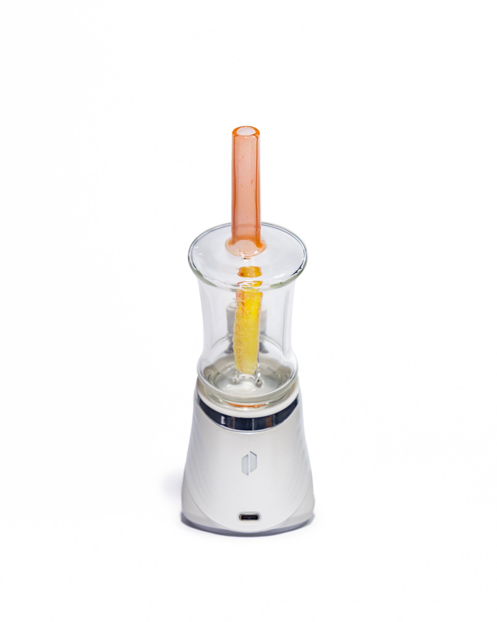 Emperial Glass - Sour Worm Cup Puffco Attachment - Cad Orange & Cad Yellow