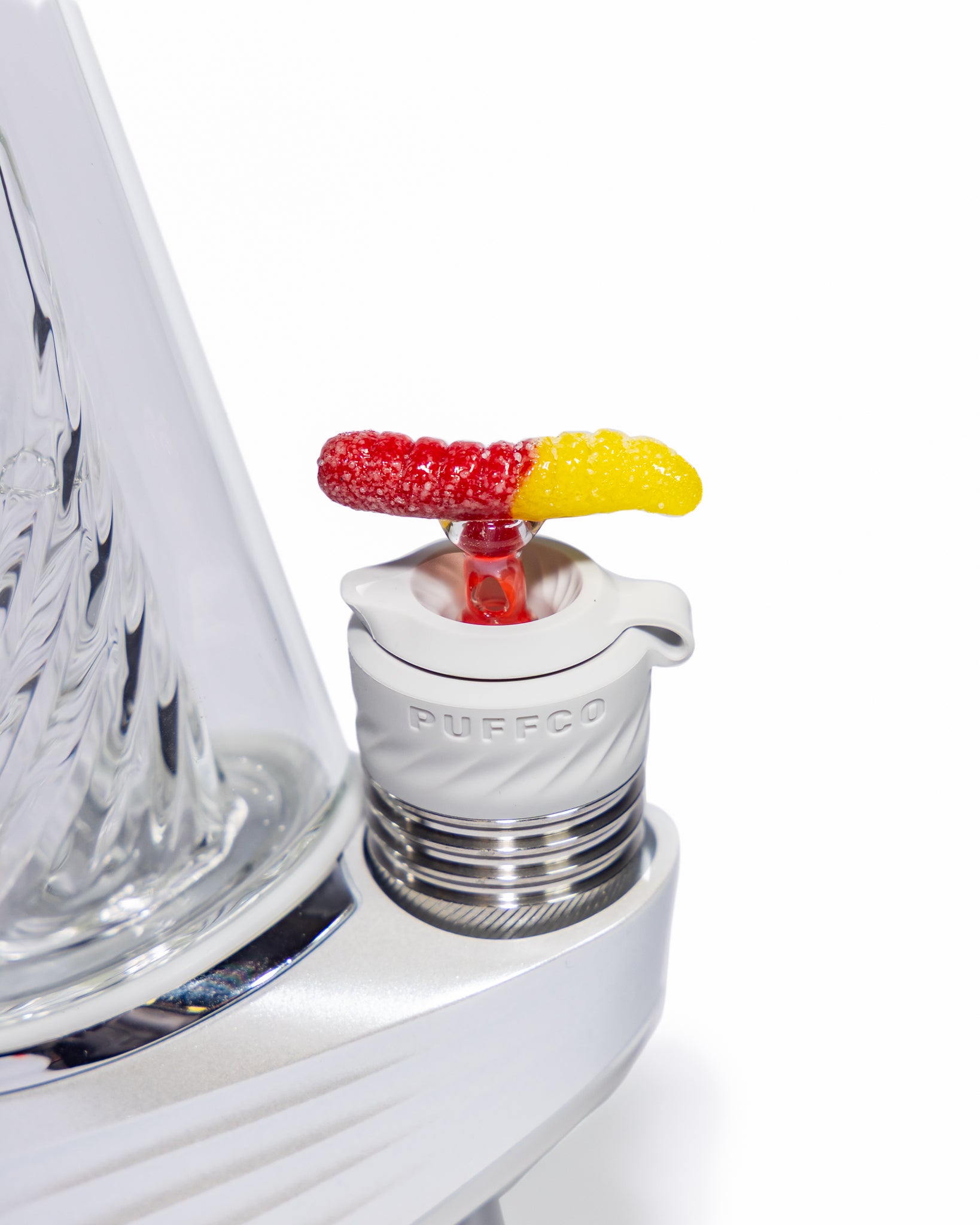 Emperial Glass - Sour Worm 3DXL Joystick Cap - Cad Red & Cad Yellow