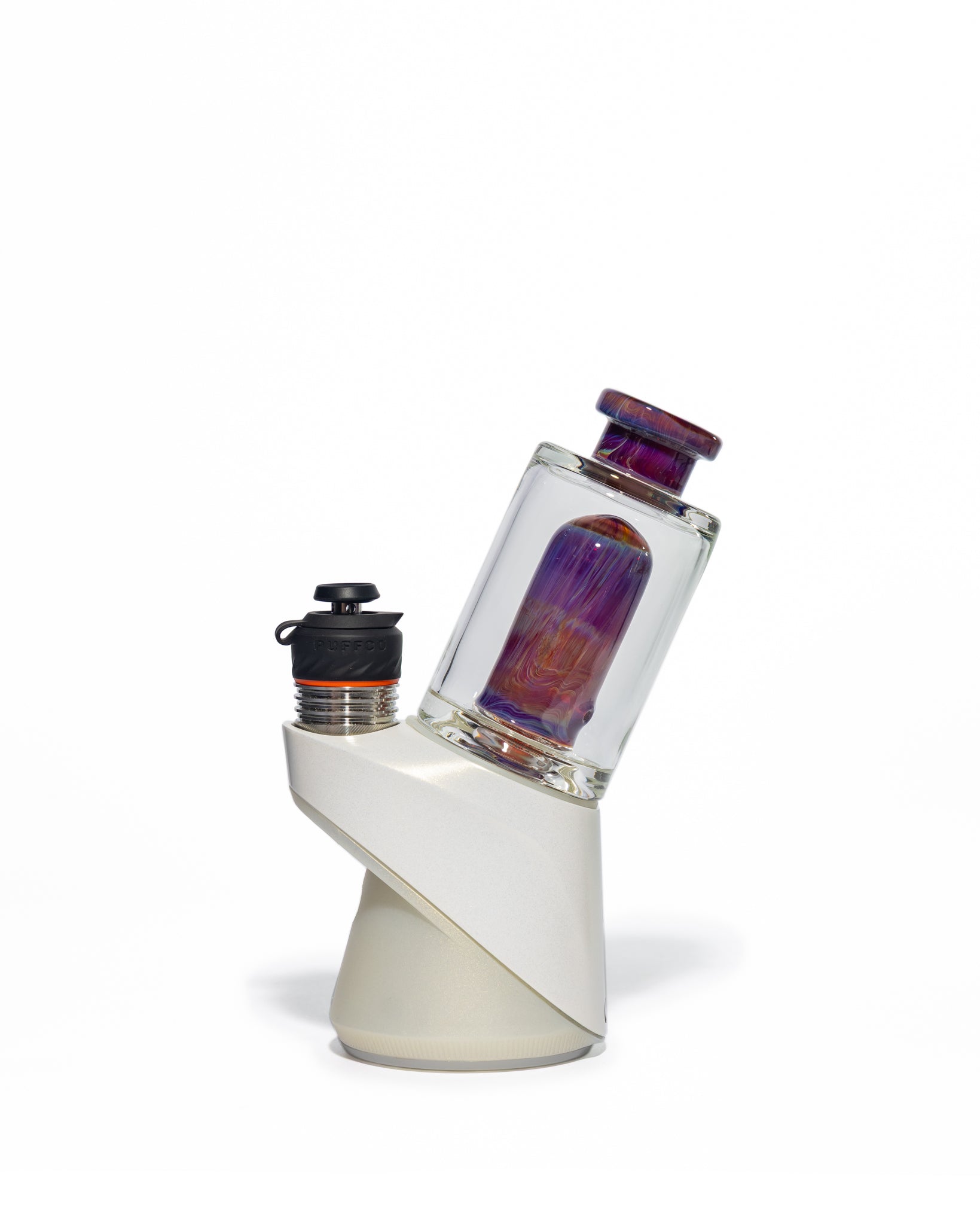 Randohm Glass - Mini Chugger Puffco Top - Double Amber Purple