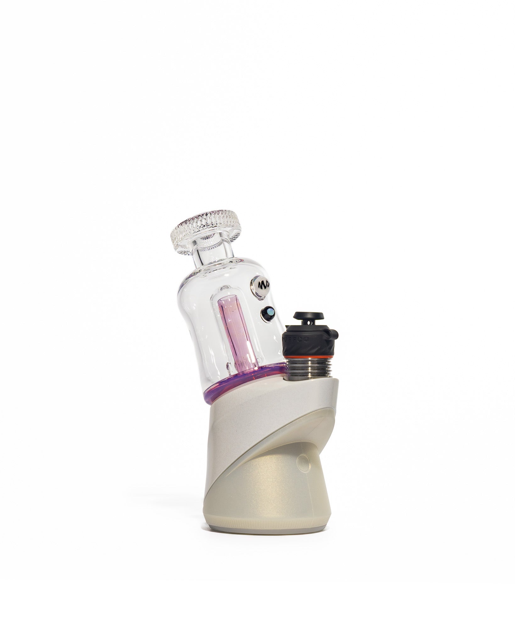 Mac White Glass - Puffco Bubbler Attachment - Stargazer