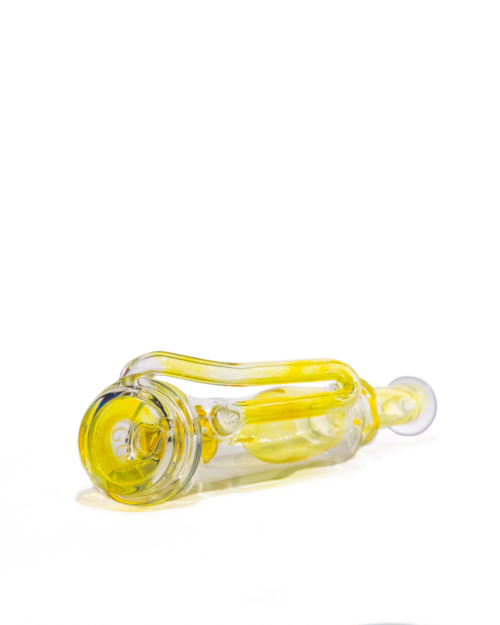 Greek Glass - Puffco Klein Attachment - Clear Silver Fume