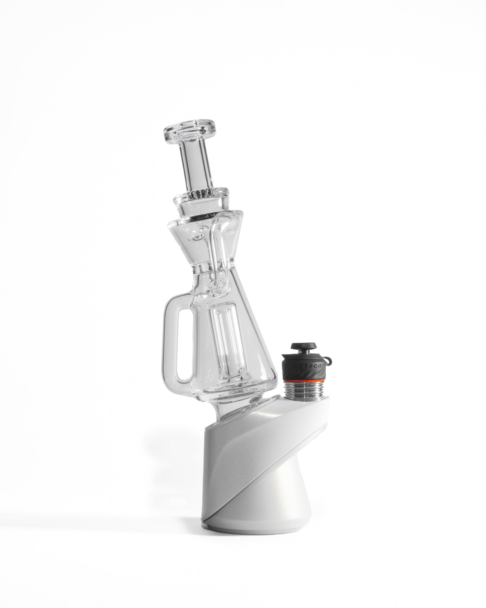 Greek Glass - Puffco Dual Uptake Recycler - Clear