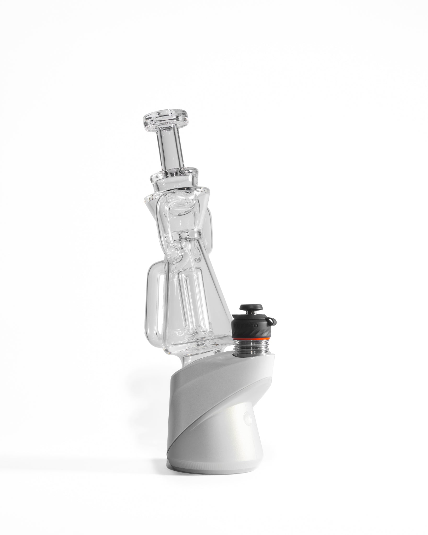Greek Glass - Puffco Dual Uptake Recycler - Clear