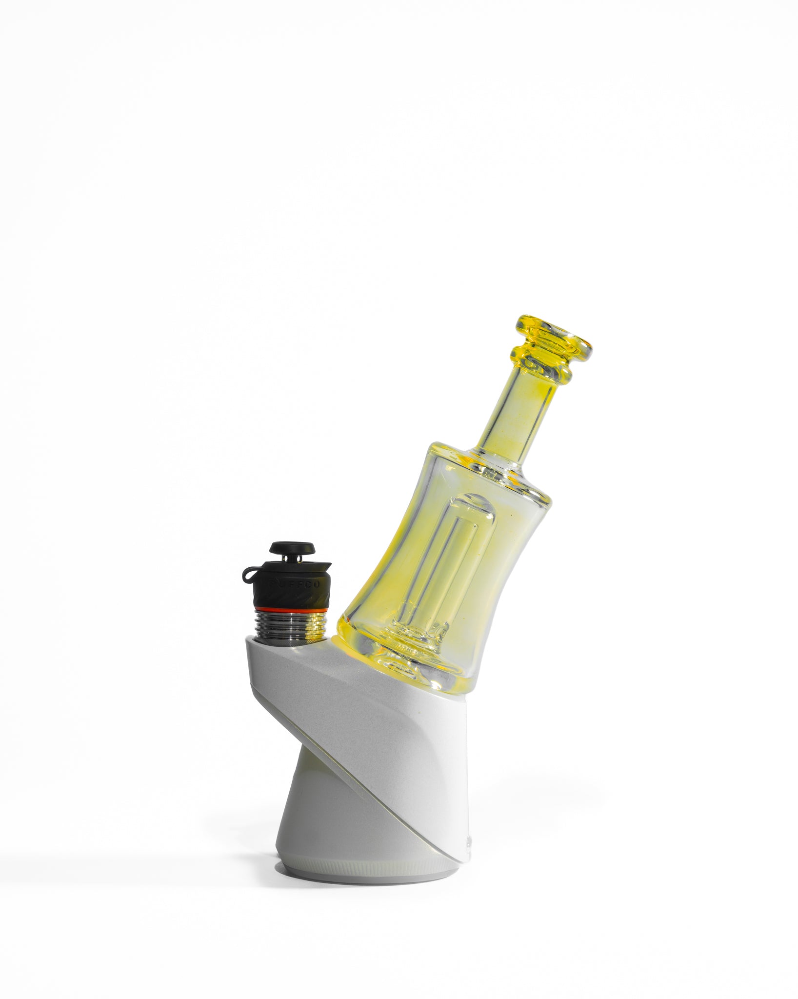 Greek Glass - Puffco Topper Attachment - Clear Silver Fume