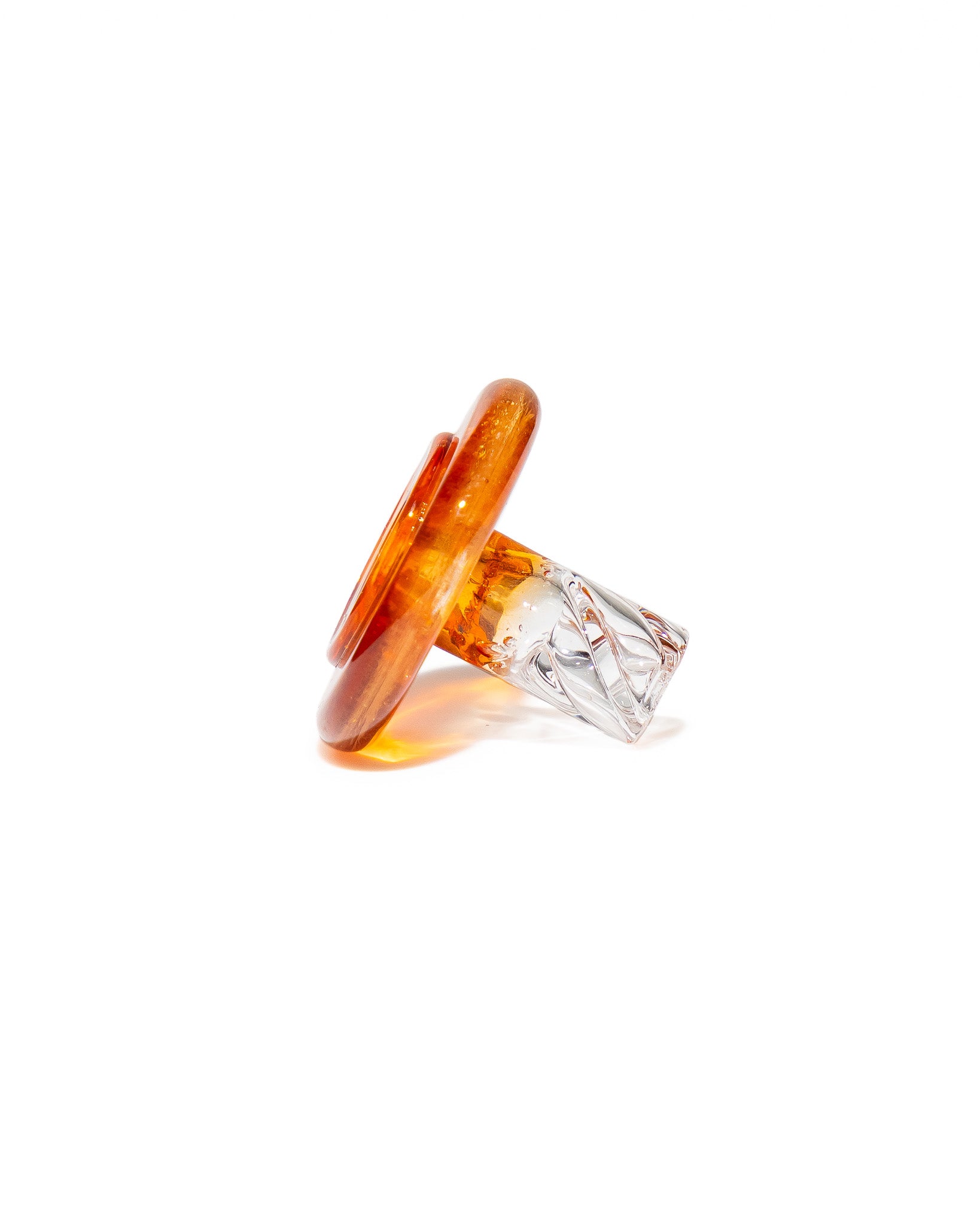 Bradley Miller Glass - Puffco Joystick Spinner - Orange