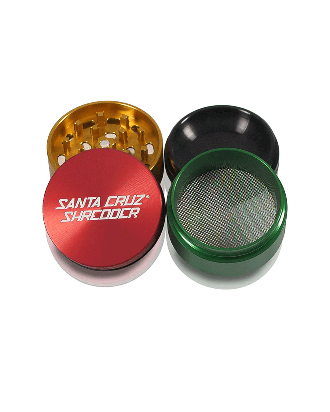 Santa Cruz Shredder - Aluminum 4 Piece Herb Grinders - Medium