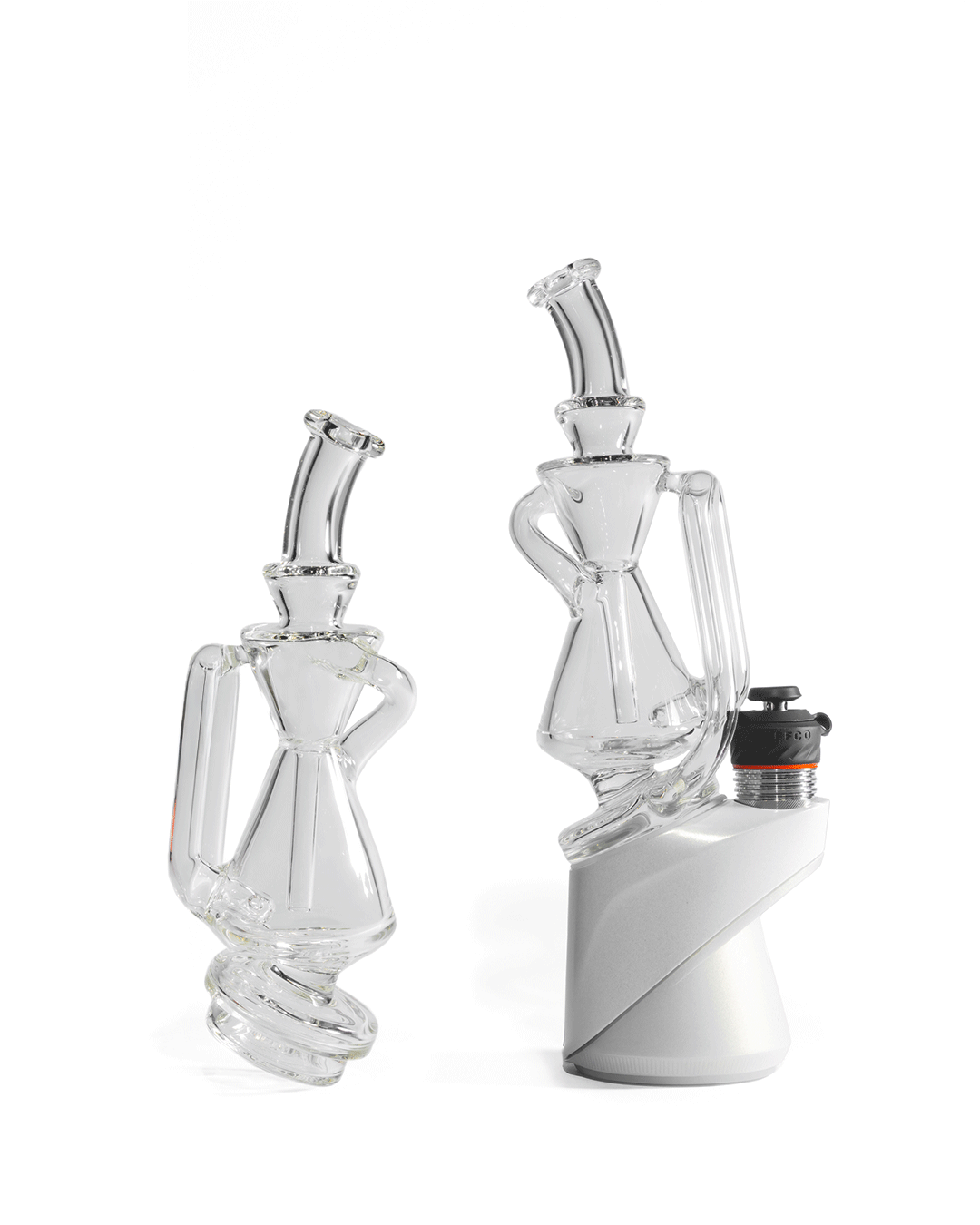 Greek Glass - Puffco Recycler Attachment - Clear