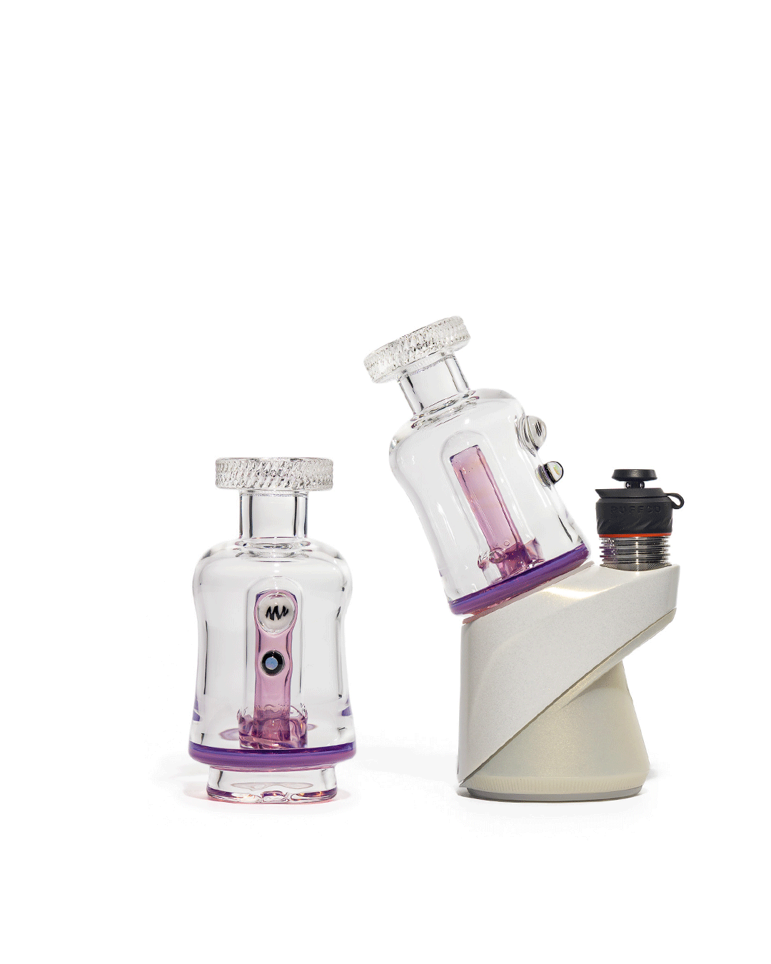 Mac White Glass - Puffco Bubbler Attachment - Stargazer