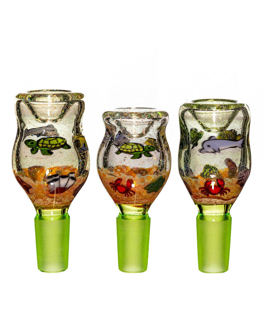 Dave Strobel - Assorted "Dichro Sea" Slides - Green