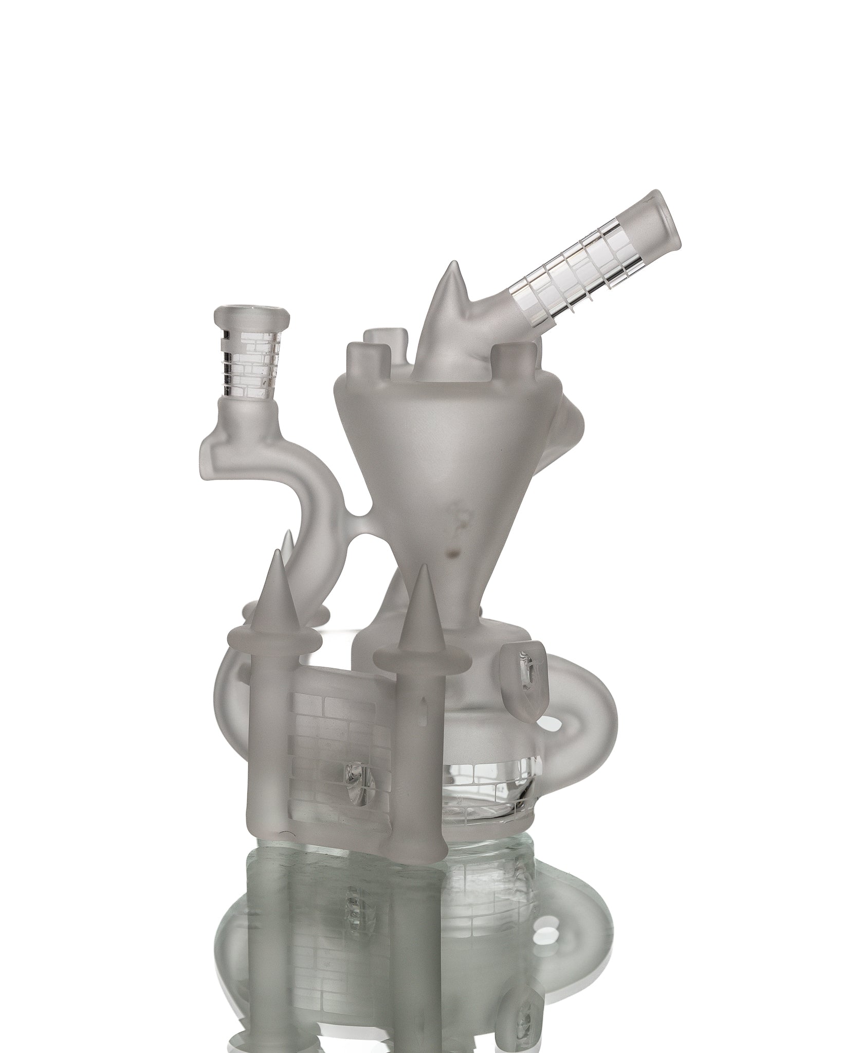 Jebb Glass - Frosted Klein Castle Bubbler