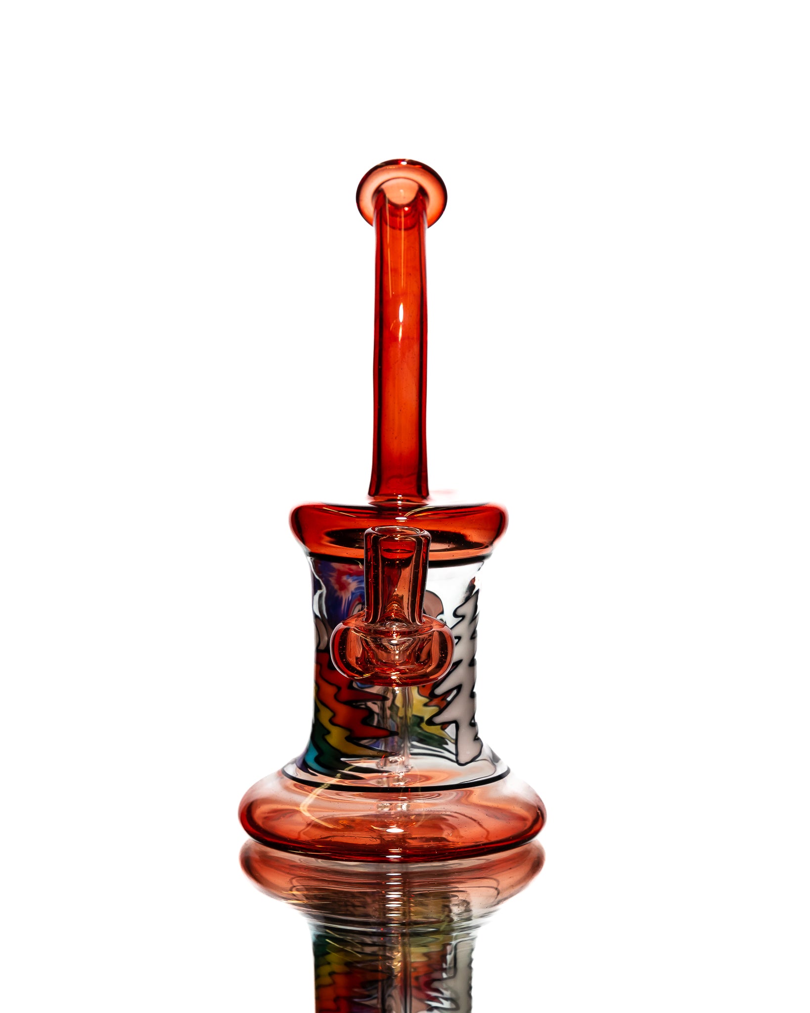 Windstar Glass - Bent Jammer - Rainbow Skull
