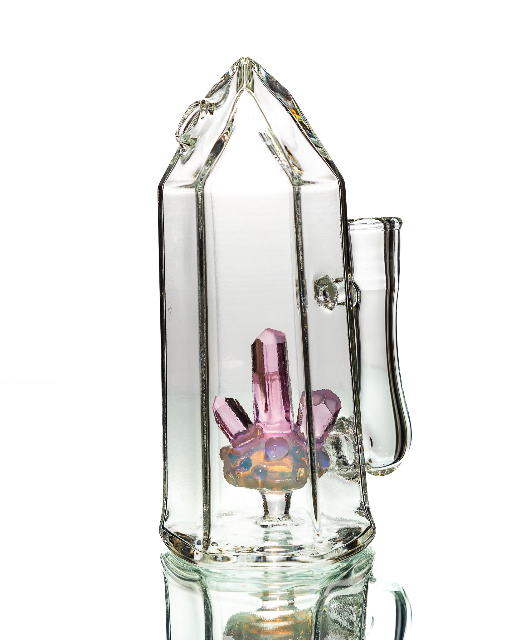 Digger Glass - Crystal Jammer - Pink & Clear