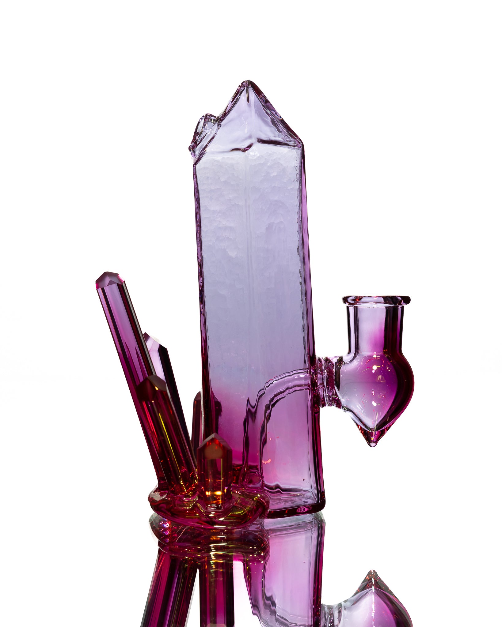 Digger Glass - Dark Purple Crystal Bubbler