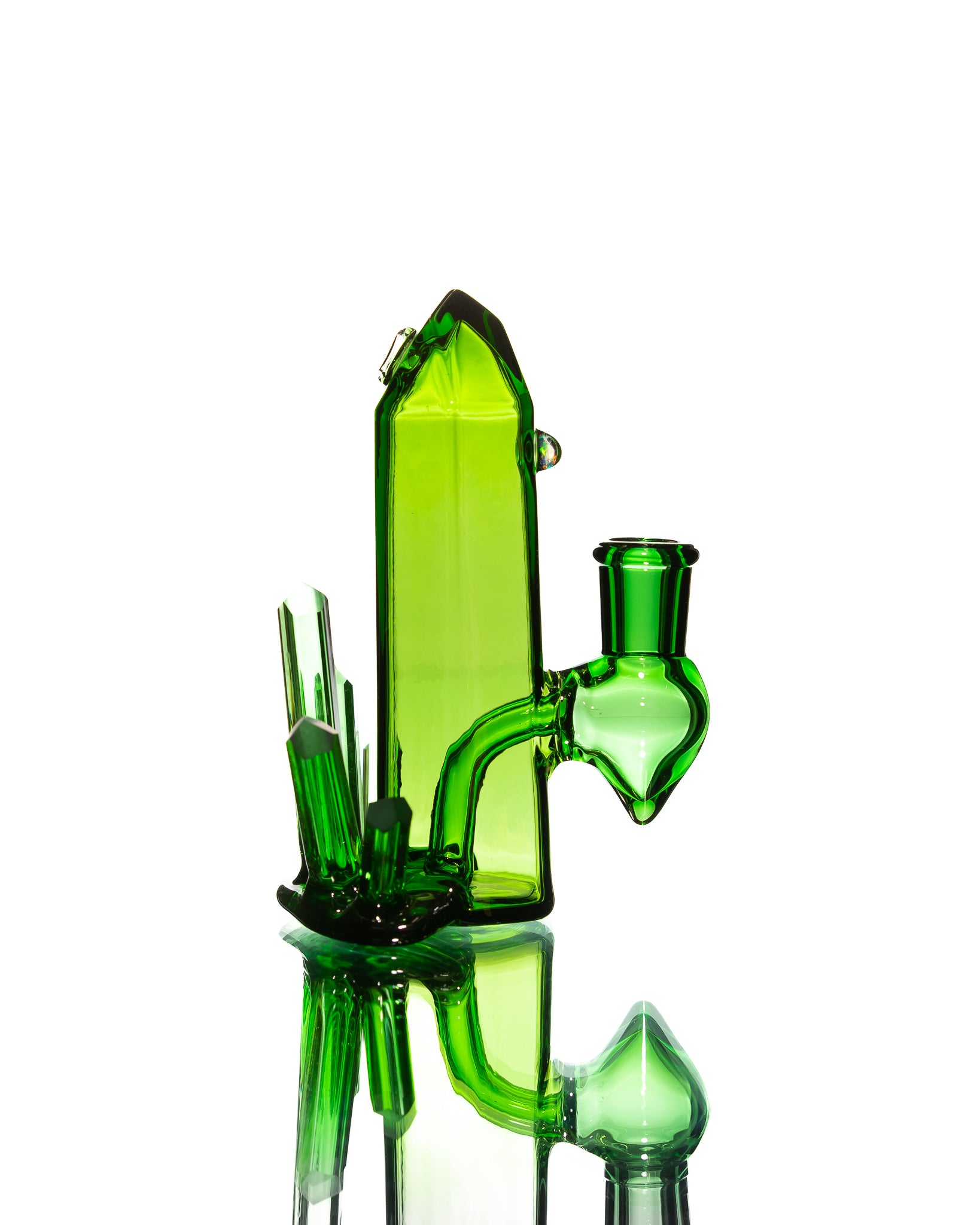 Digger Glass - Mini Crystal Jammer - Green