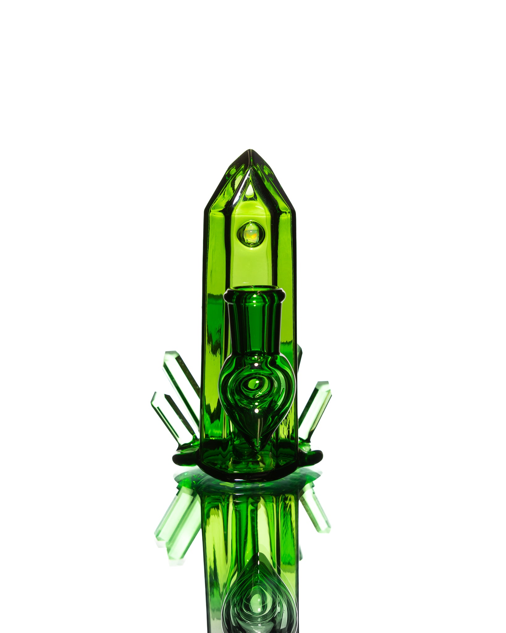 Digger Glass - Mini Crystal Jammer - Green
