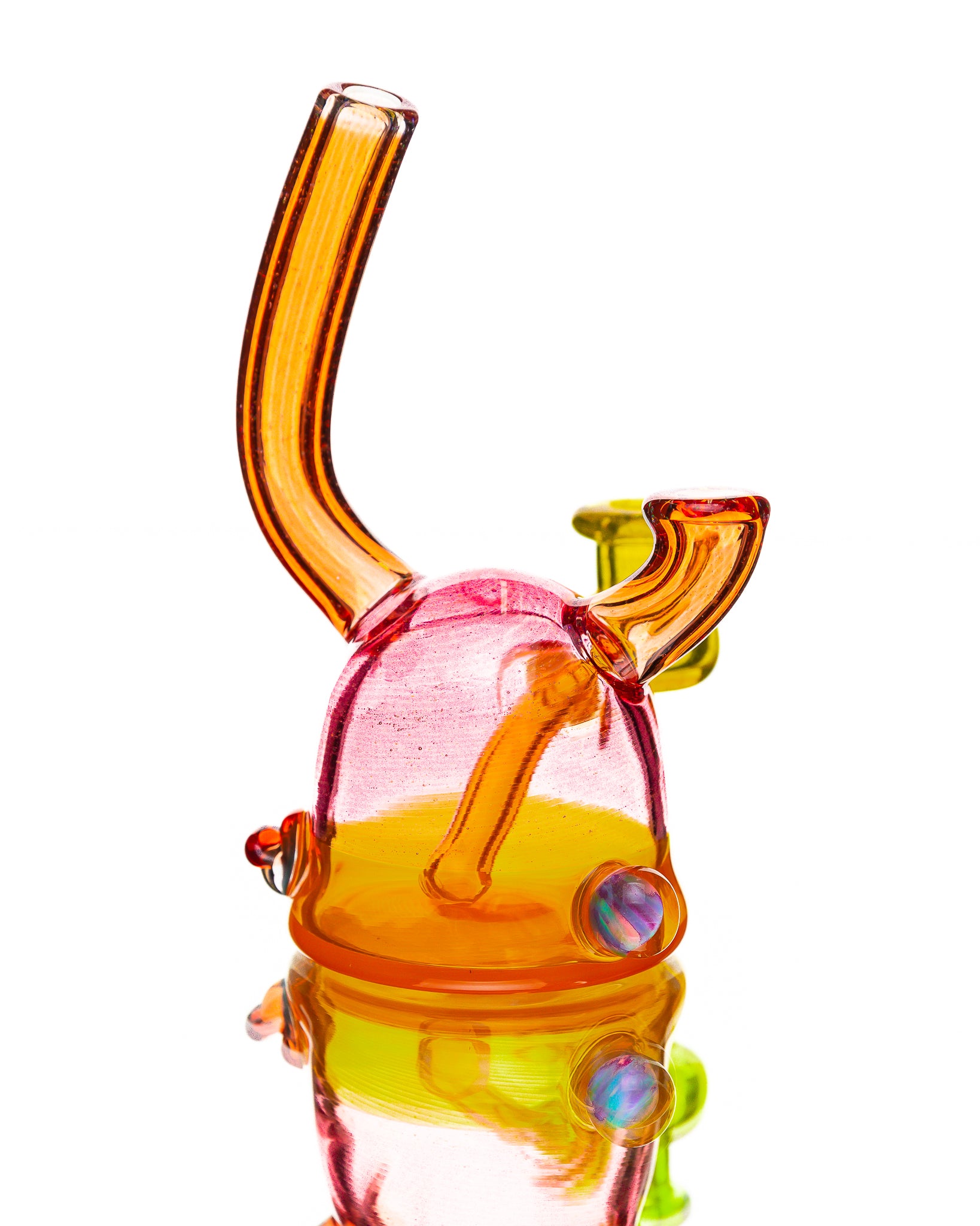 Lerk the World - Head Jammer - Gold Ruby & Transparent Orange (CFL)