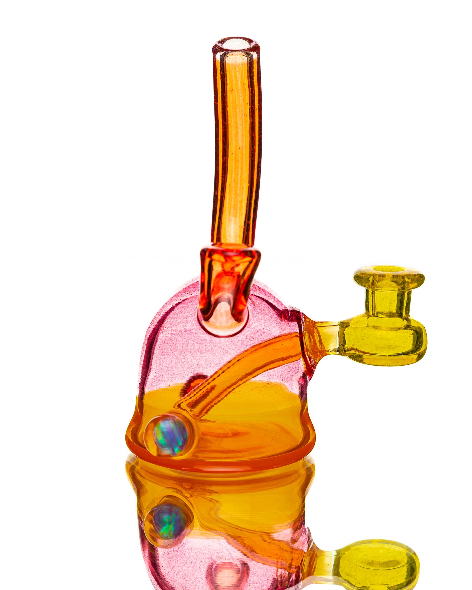Lerk the World - Head Jammer - Gold Ruby & Transparent Orange (CFL)