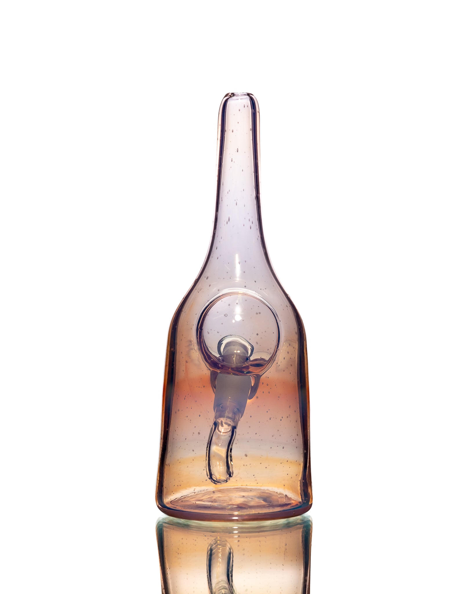 Costa Glass - Sake Bottle Bubbler - Purple & Orange (CFL)