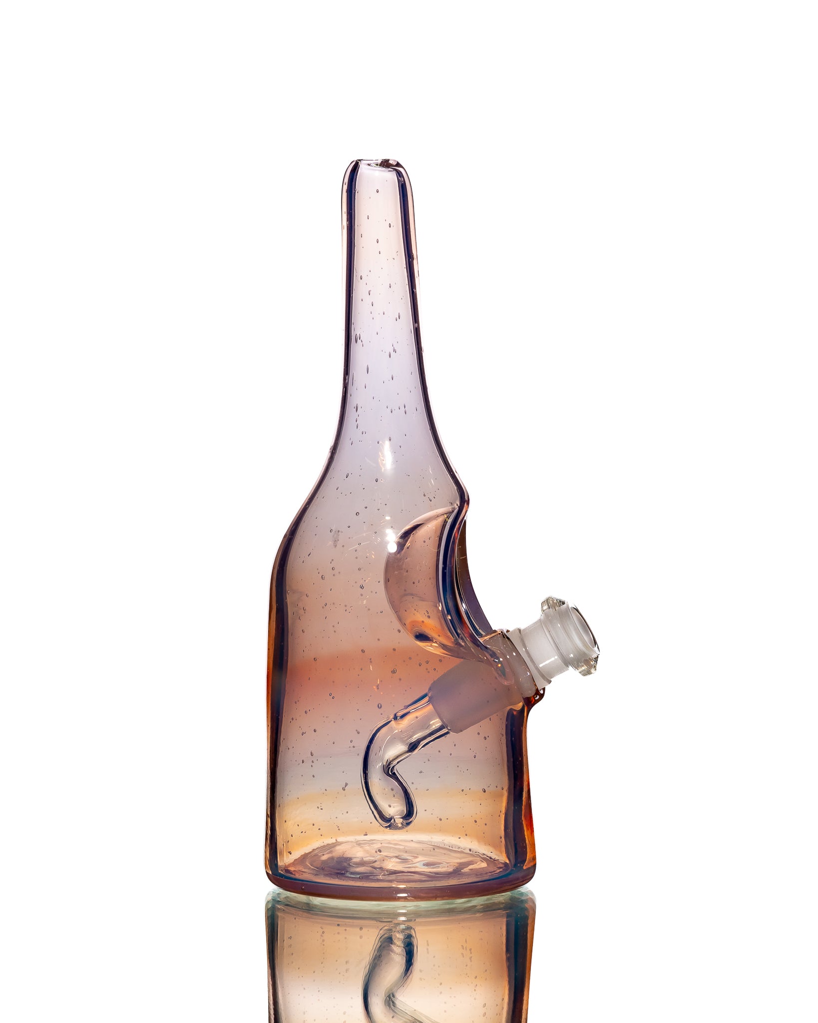 Costa Glass - Sake Bottle Bubbler - Purple & Orange (CFL)