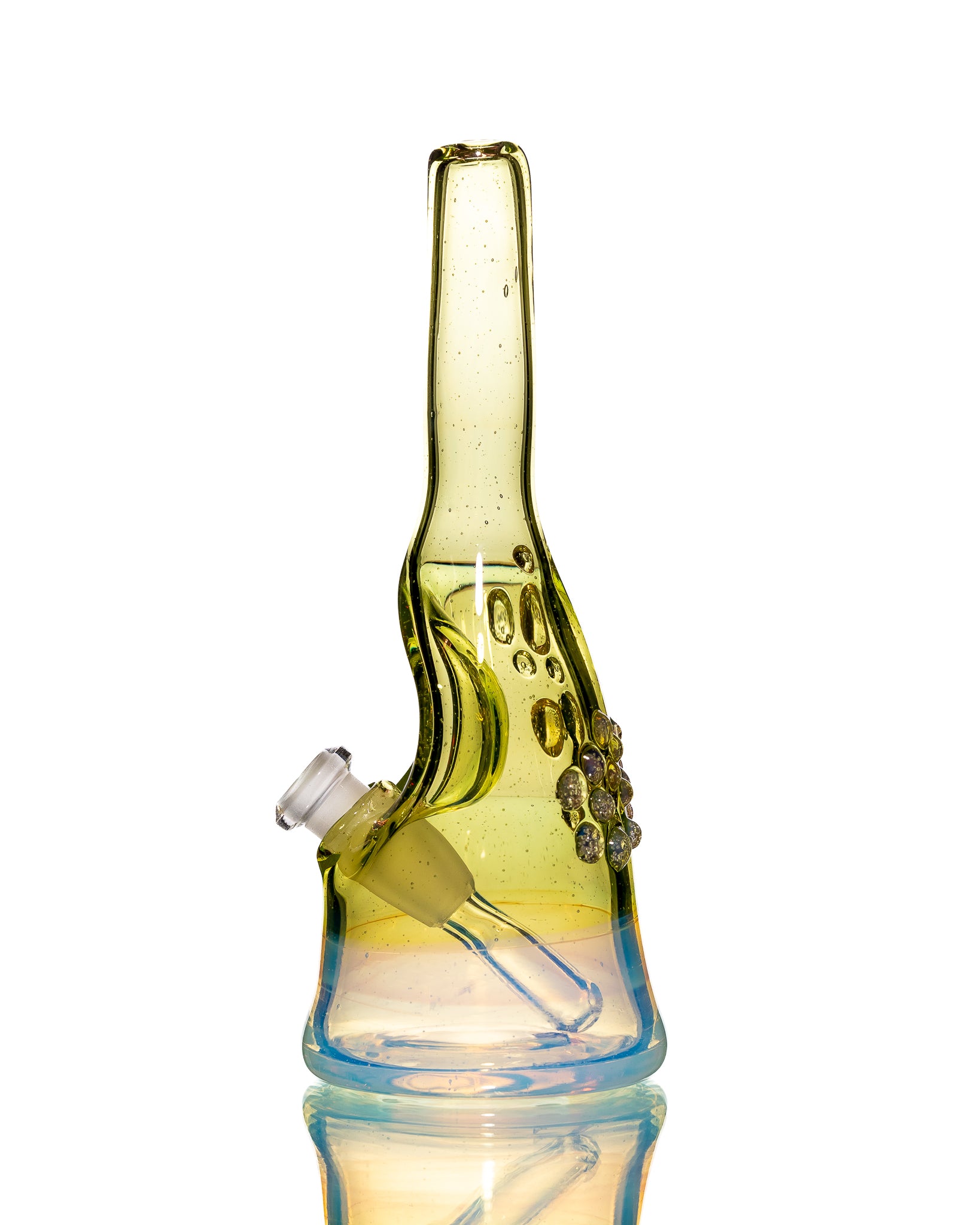 Costa Glass - Sake Bottle Bubbler - Green & Blue (CFL)