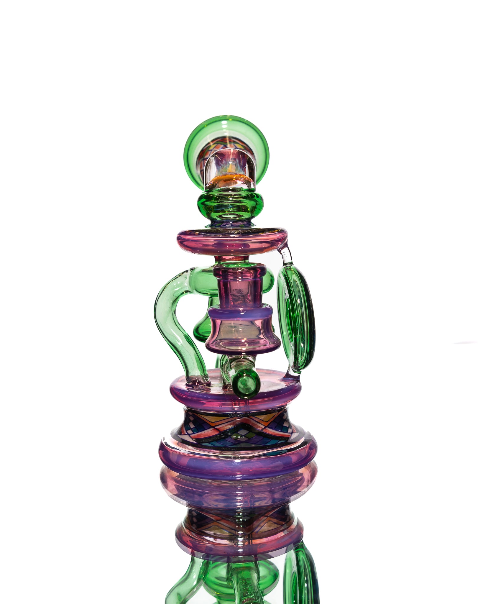 Freeek Glass- Single Uptake Terpcycler - Green & Purple