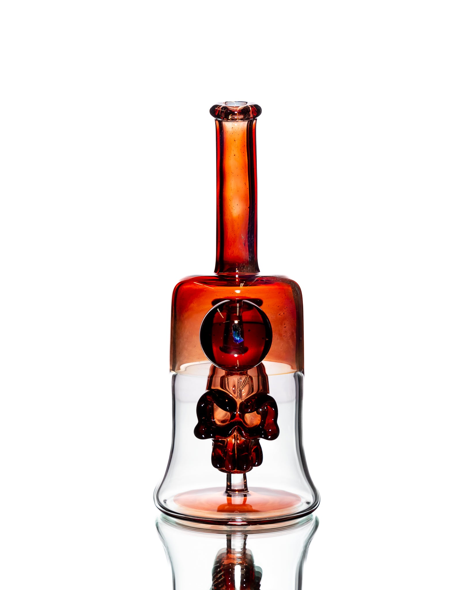 Flavourtown Glass - Maroon Skull Perc Rig