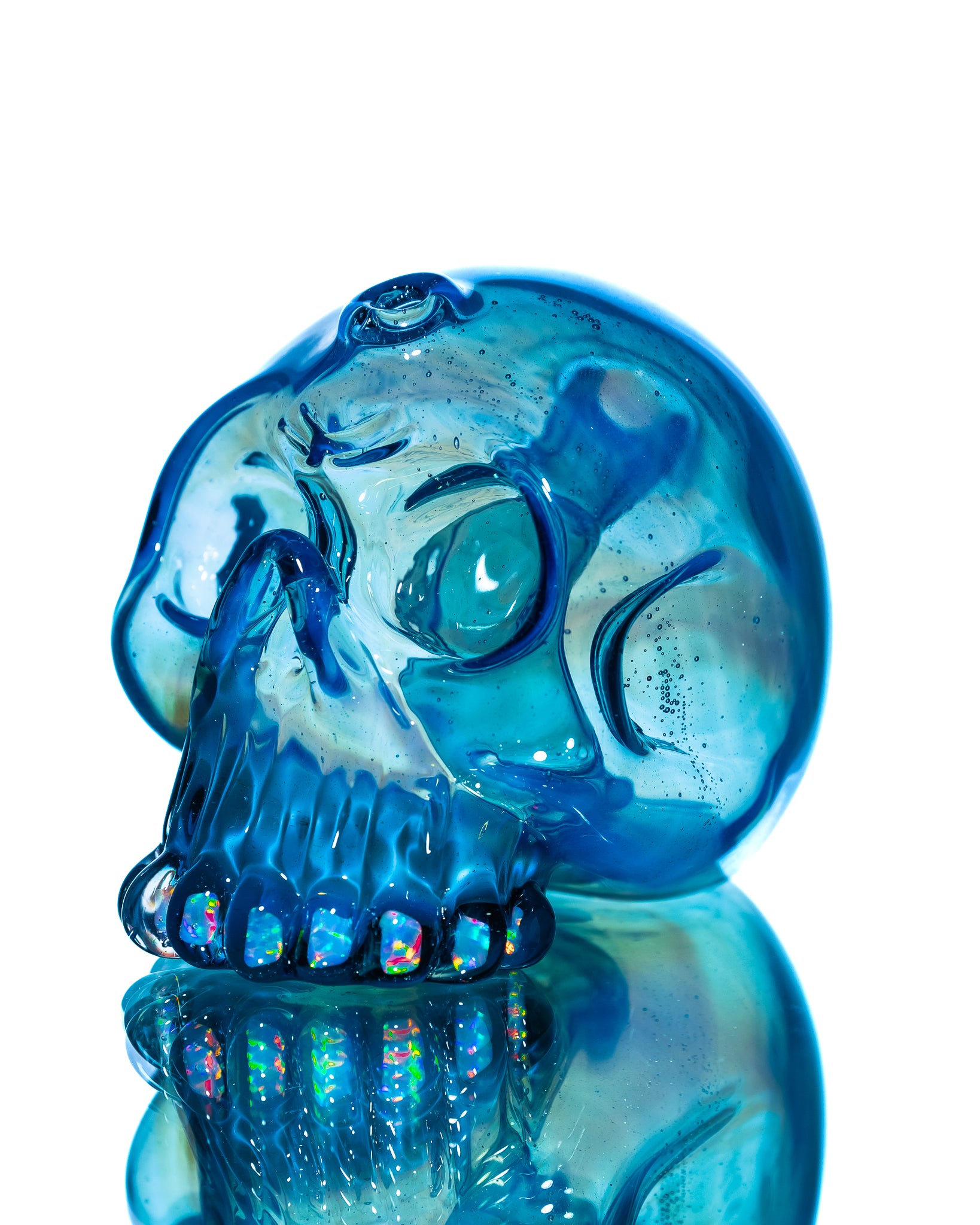 Carsten Carlile - Shredder Skull - Blue Crushed Opal