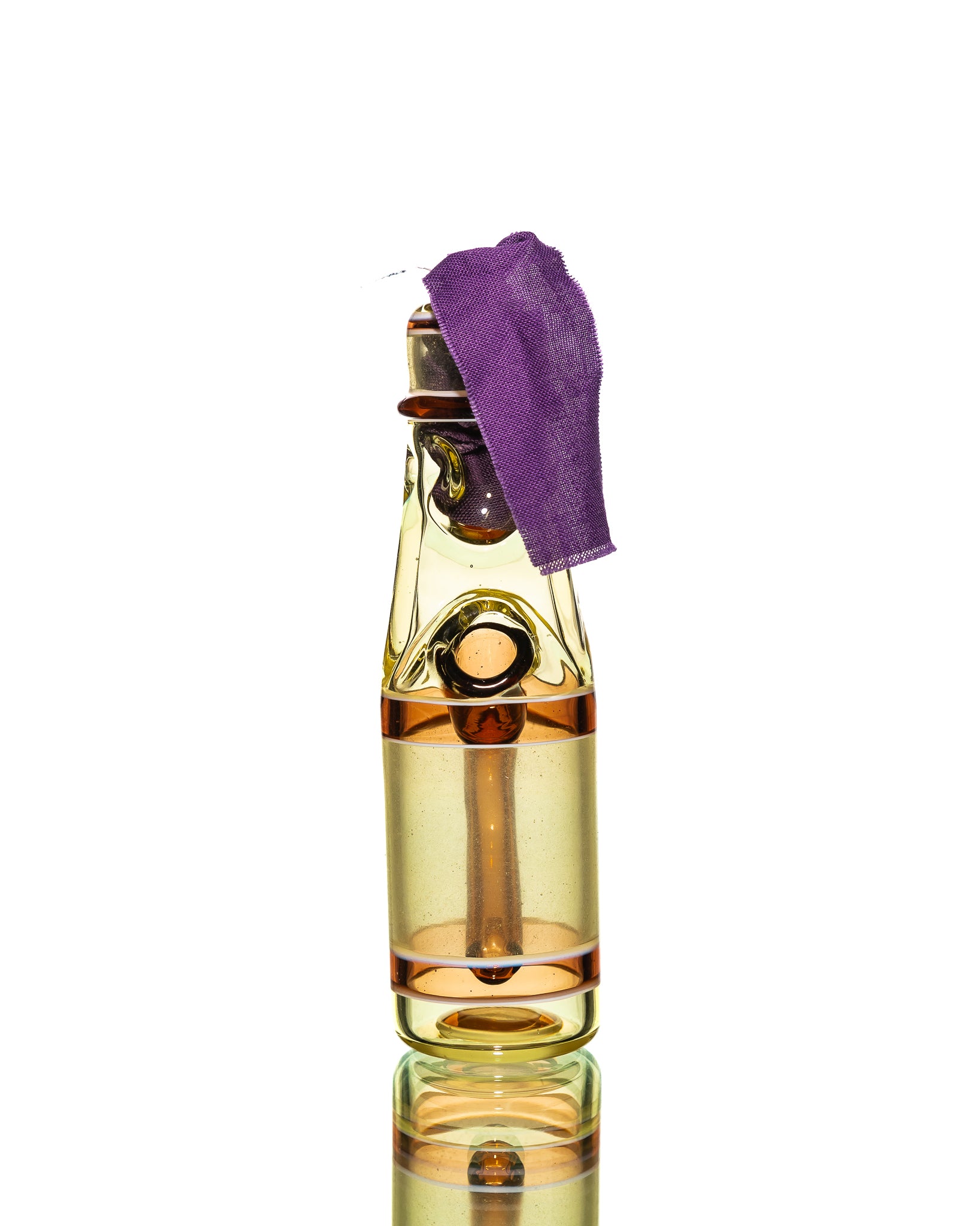 Jack Blew Glass - Mini Ramune Bottle - Yellow & Orange (CFL)