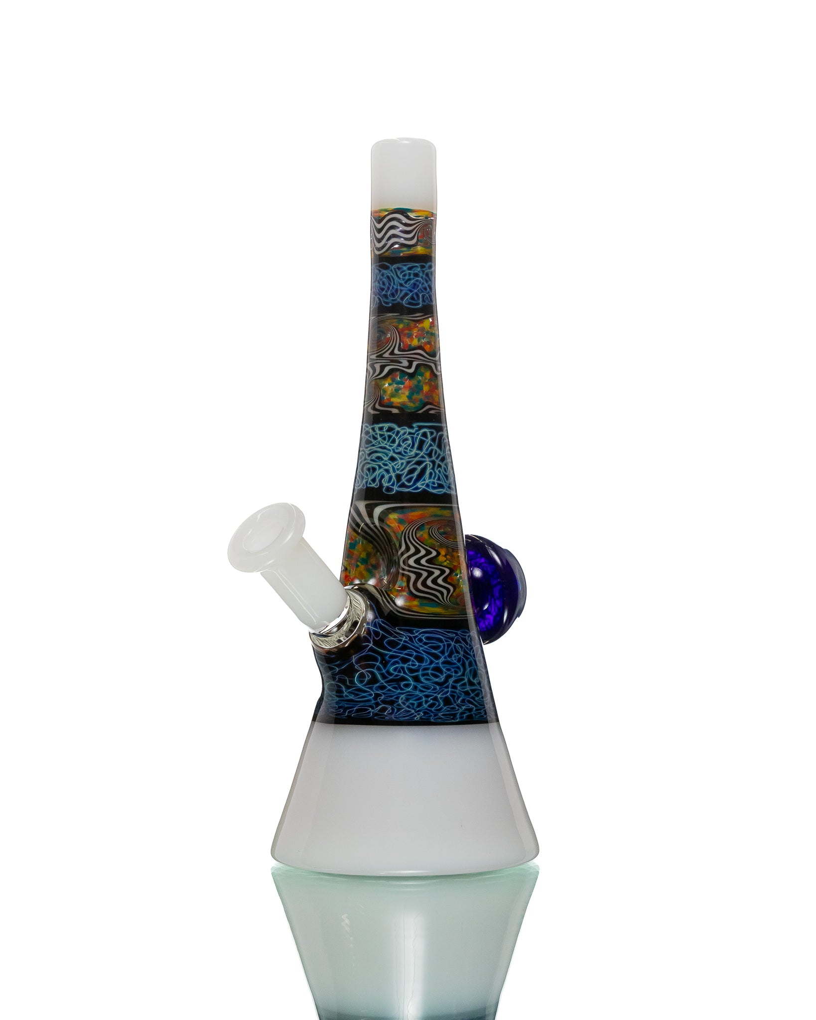 Chuck B - Squiggletech Rig - White & Rainbow (UV)