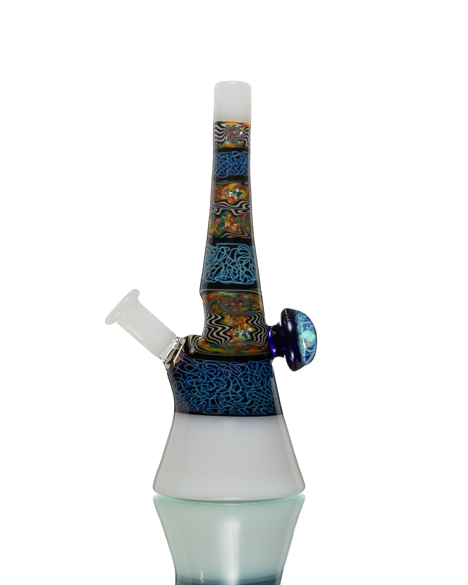 Chuck B - Squiggletech Rig - White & Rainbow (UV)