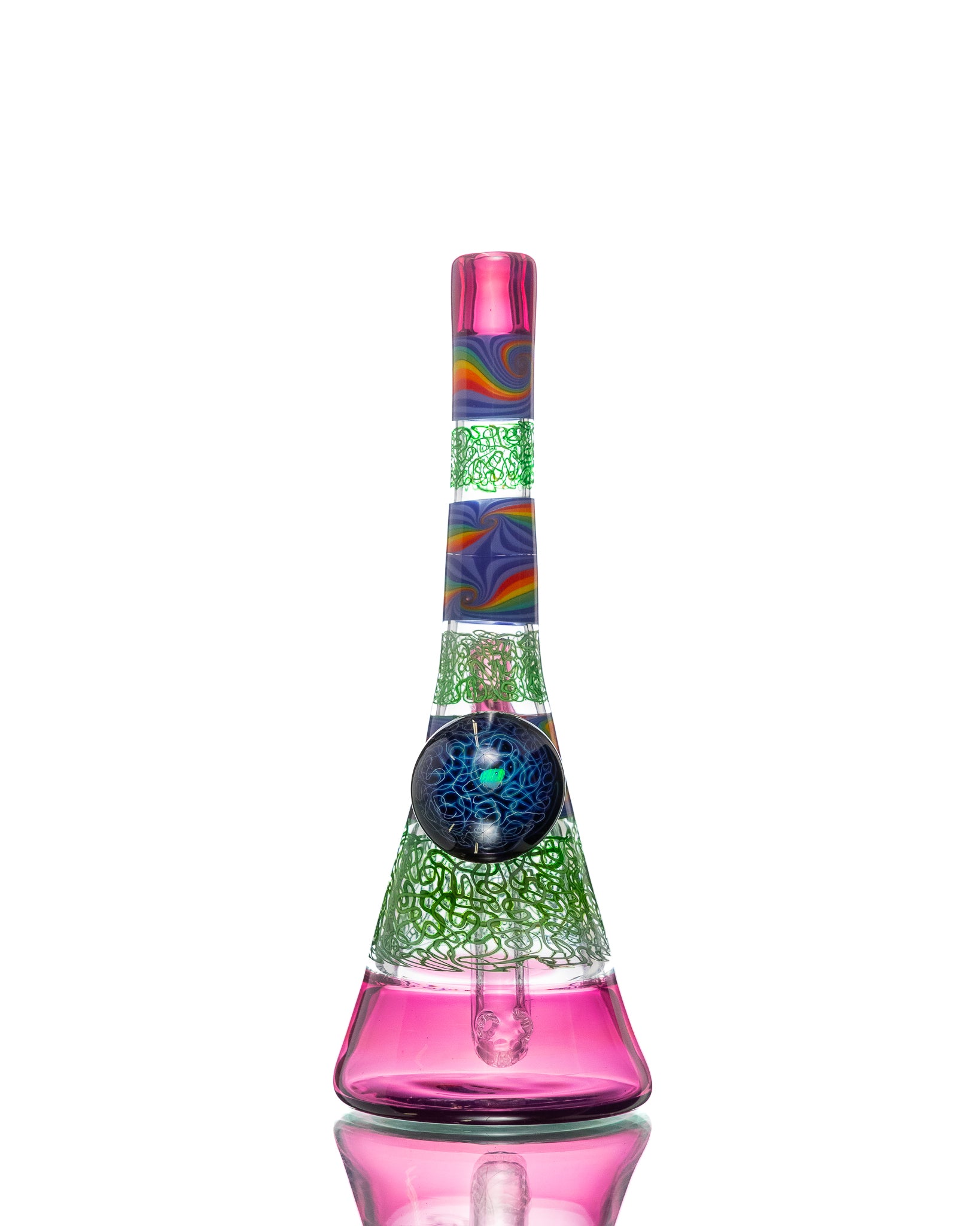 Chuck B - Squiggletech Rig - Pink & Green (UV)