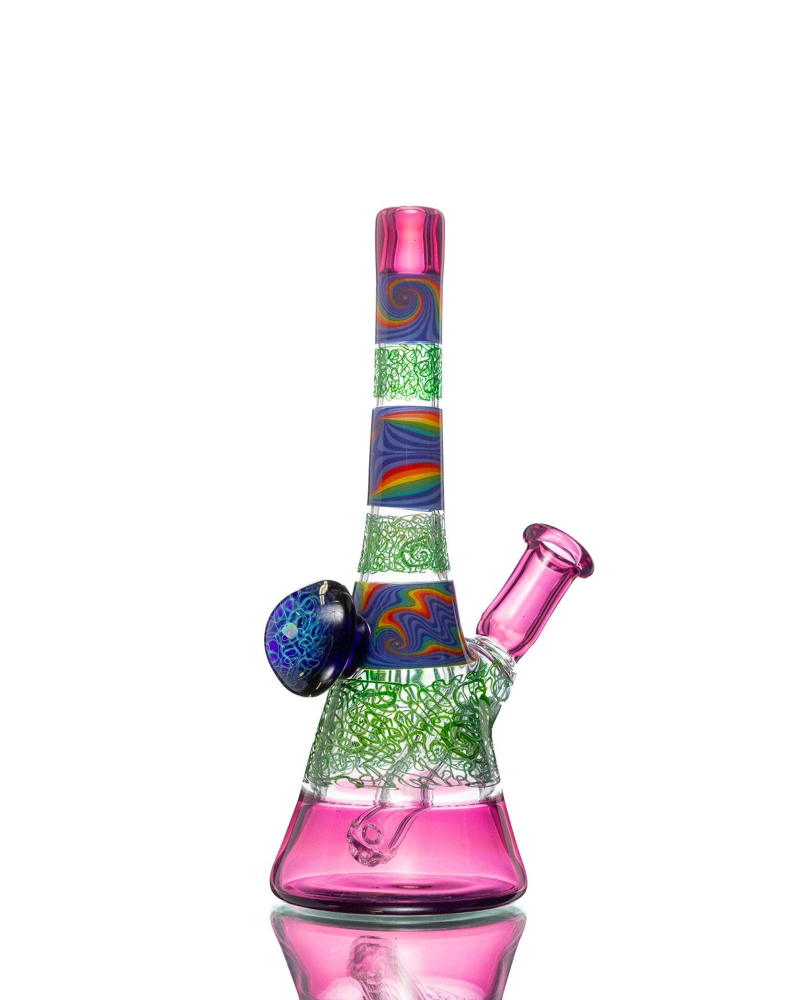 Chuck B - Squiggletech Rig - Pink & Green (UV)