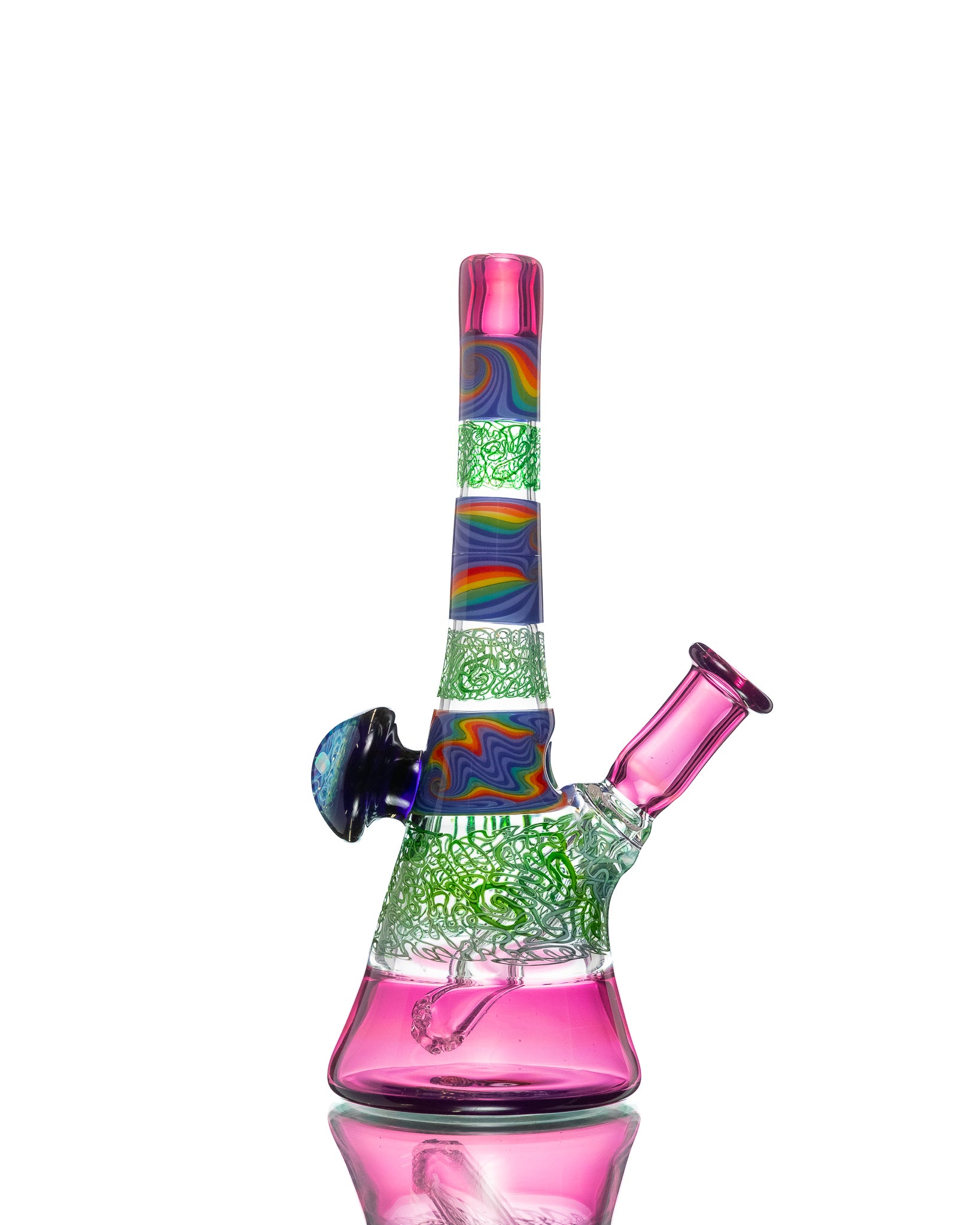 Chuck B - Squiggletech Rig - Pink & Green (UV)