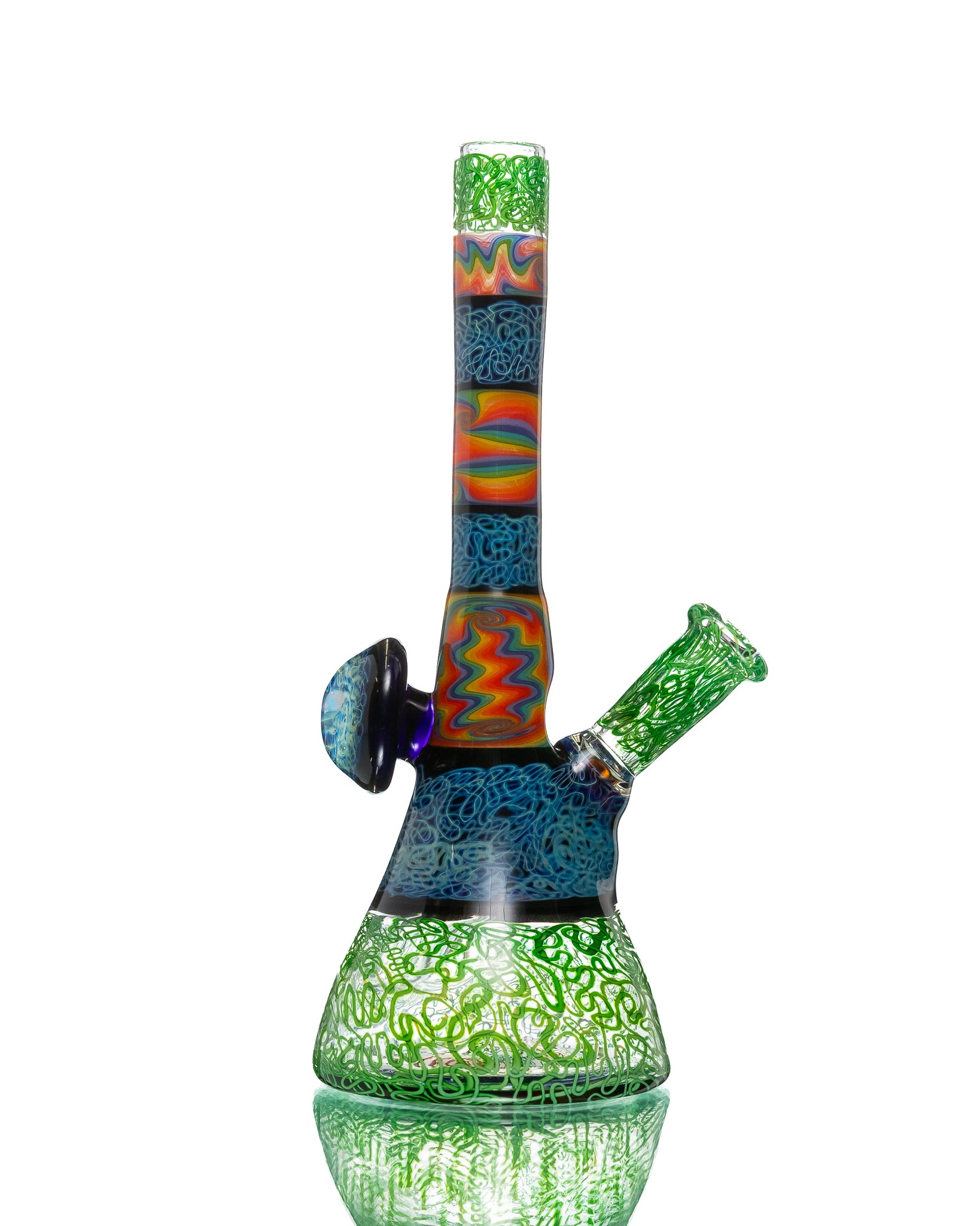 Chuck B - Squiggletech Jammer - Green & Rainbow (UV)